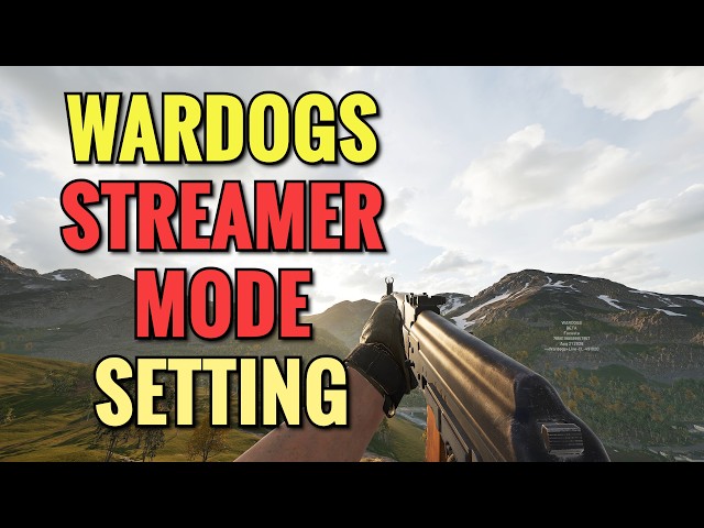 Wardogs How To Turn On/Off Streamer Mode