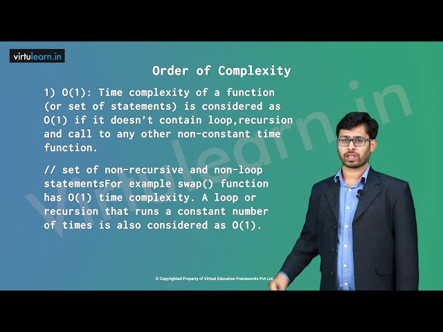 CL165 Basic concept of order of complexity through the example programs