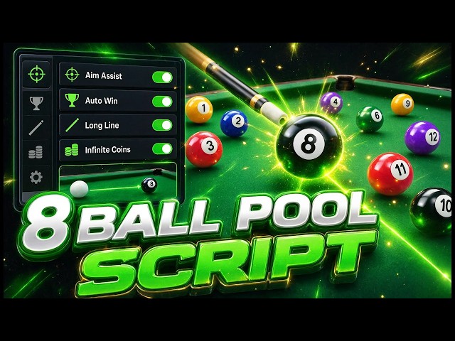 *OP* 8 Ball Pool Hack - Auto Win Menu & Long Line Guide - Undetected