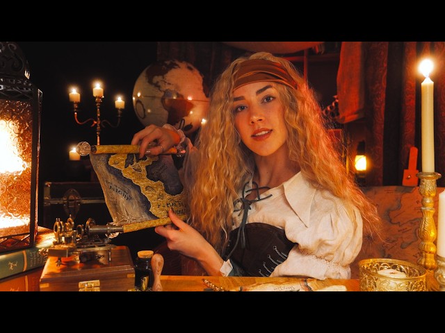 The Mapmaker 📜 Fantasy Dark Academia ASMR (old scrolls, spells, & soft-spoken personal attention)