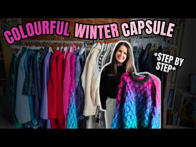I built my *dream* colourful winter capsule wardrobe