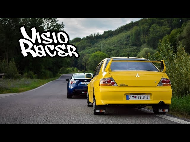 Straight piped EVO VIII Making A Hillclimb