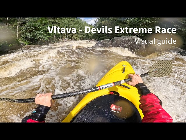 Whitewater Kayaking - Devils Vltava - Devils Extreme Race [visual guide]