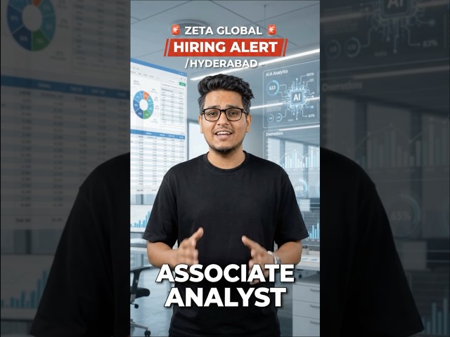 Zeta Global Hiring  🚨 | Associate Analyst | Finance Freshers | Hyderabad Jobs