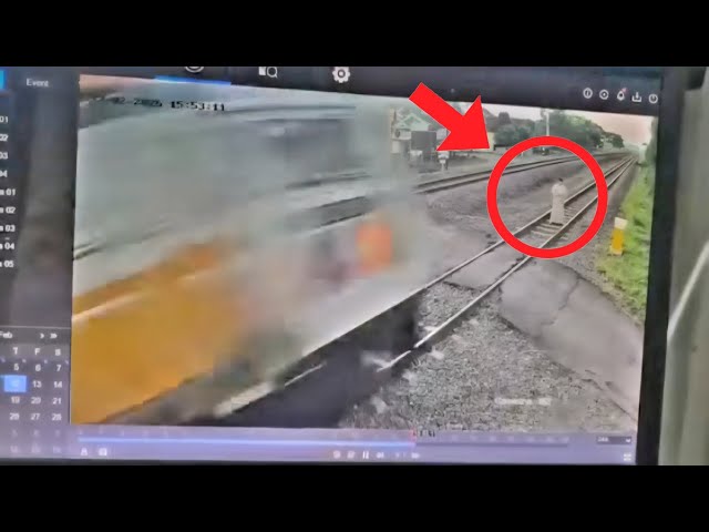 Rekaman cctv seorang bocah di rel 