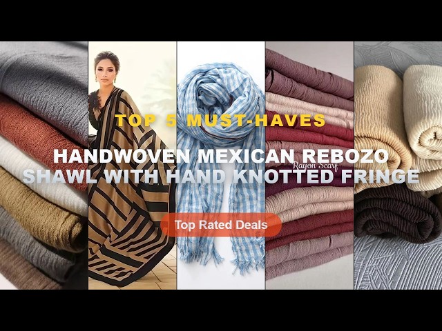 Best Handwoven Mexican Rebozo Shawl With Hand Knotted Fringe on AliExpress | Review - New Crinkle Co