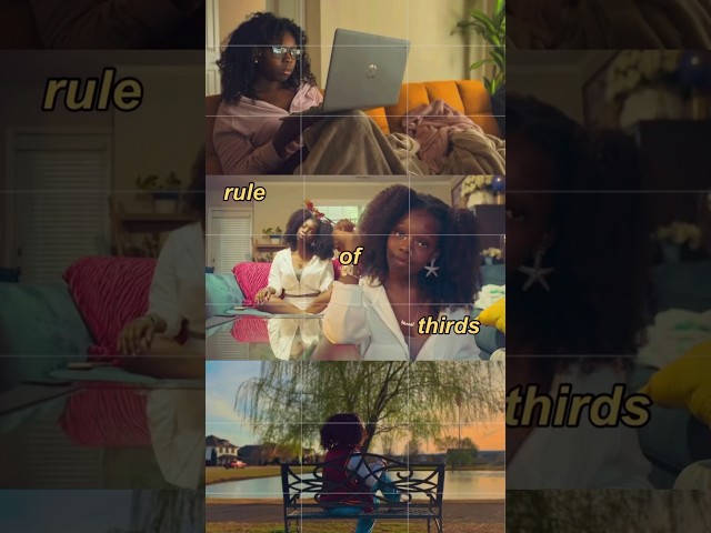 the Rule of Thirds will help you film yourself cinematically #shorts #cinematography