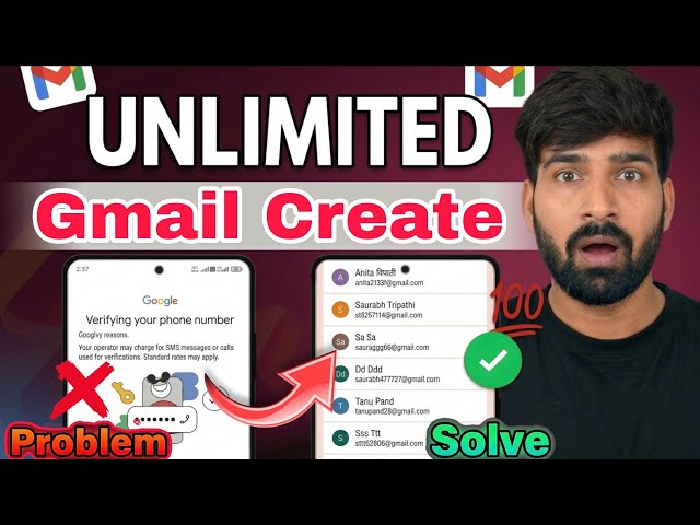 How to create unlimited Gmail accounts without a phone number