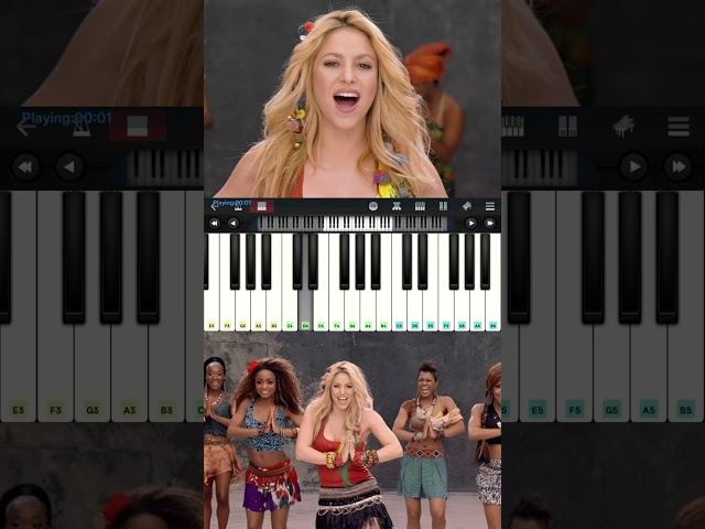 Waka Waka Song - Shakira | Piano Tutorial