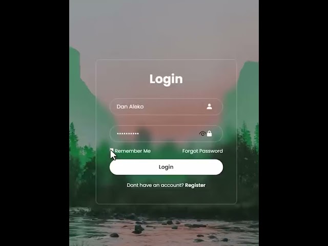 Modern Login Form made with only HTML & CSS #HTML #CSS #WebDesign #FrontendDevelopment #Coding