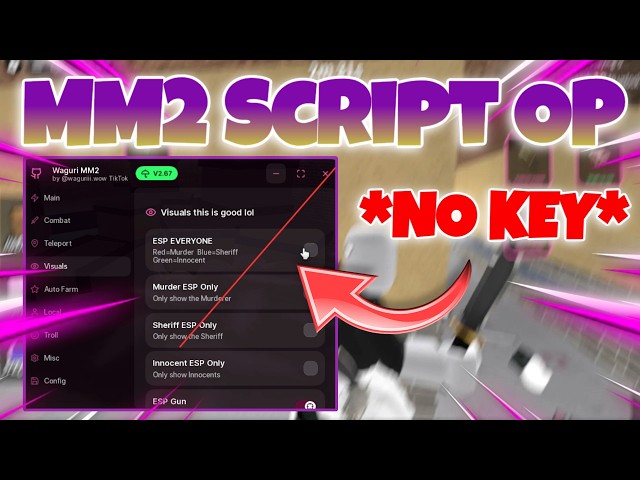MM2 Script | Auto Knife , Aimlock , ESP , Auto Grab Gun , Auto Shoot & More! | Waguri MM2 2026!
