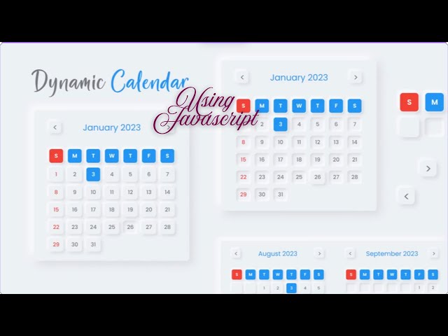 Creating a Dynamic JavaScript Calendar (that Actually Works) #webdevelopment #javascript #html #css