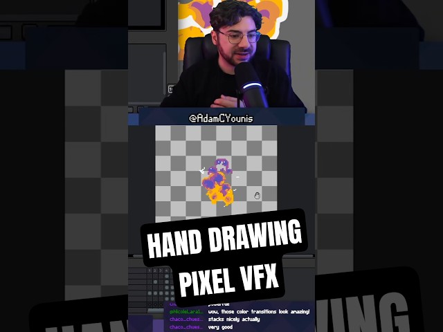 Drawing pixel VFX by hand! #pixelart