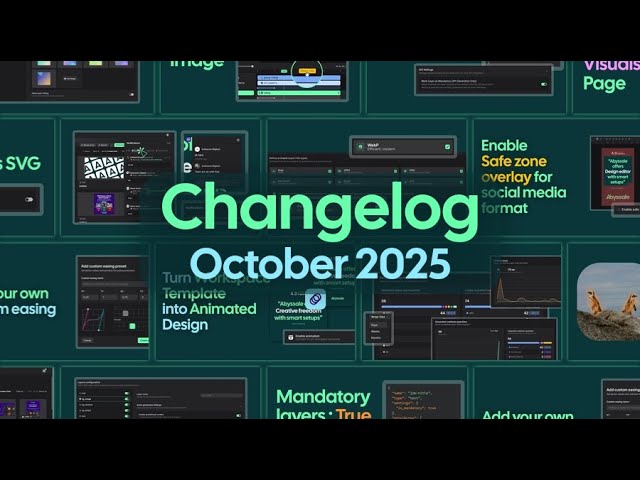 October 2025 Changelog in Abyssale: Brand Presets, Layer Control & Dynamic Images