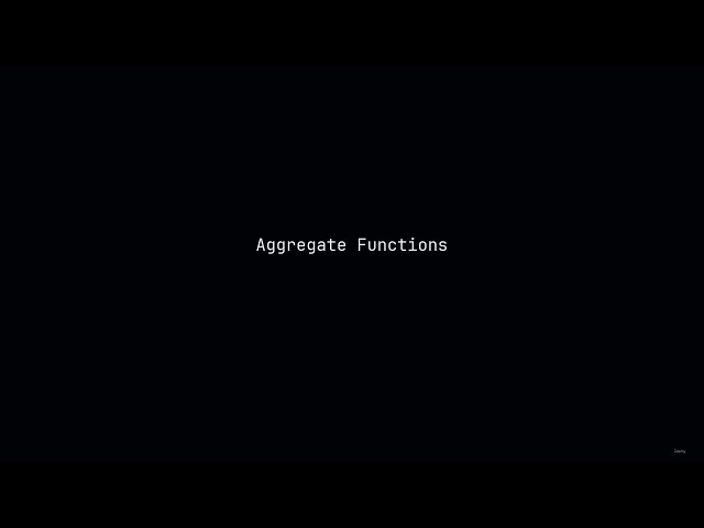43. Aggregate Functions MySQL for beginners 2026 Free