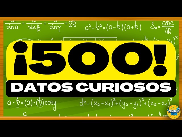 ¡500 DATOS IMPRESIONANTES que NO Te Contaron NUNCA! ⏰😲