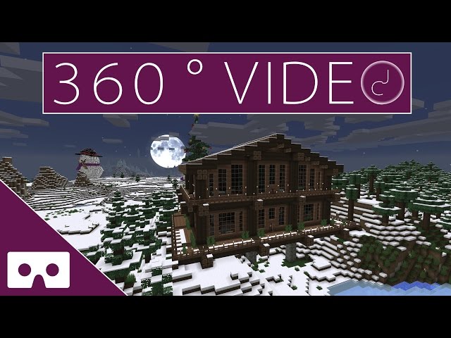 Minecraft Log Cabin 360° VR Timelapse