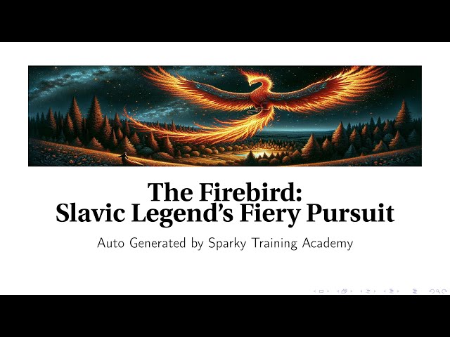 The Firebird: Slavic Legend's Fiery Pursuit