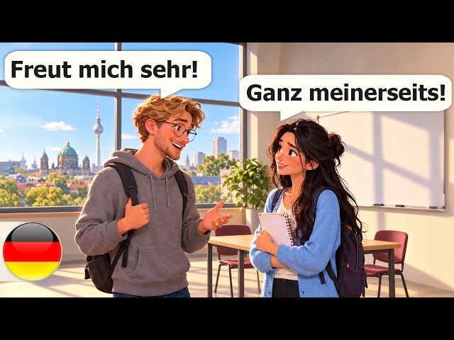 Learn German through Easy Dialogues: 14 Dating & Meeting Situations (A1-A2)