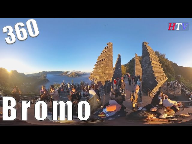 360VR Bromo,East Java-Morning Viewpoint.Afternoon Crater