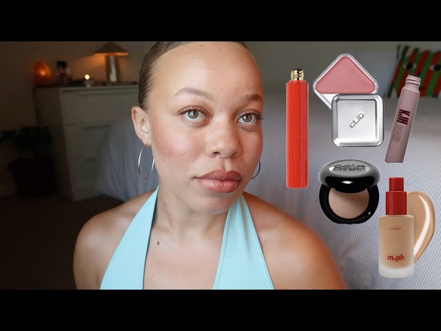 full face of new makeup