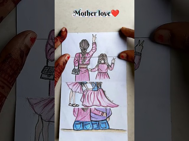 Mother love never dies ❤️🥹#waitforend #drawing #art #shorts #story