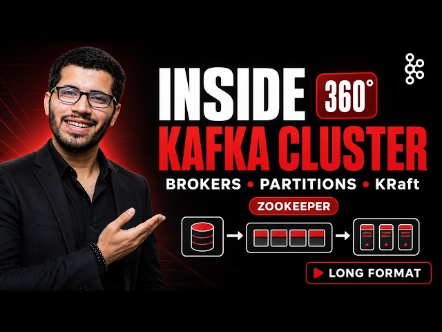 Kafka Cluster Architecture Explained | Brokers, Topics, Partitions, Zookeeper and KRaft