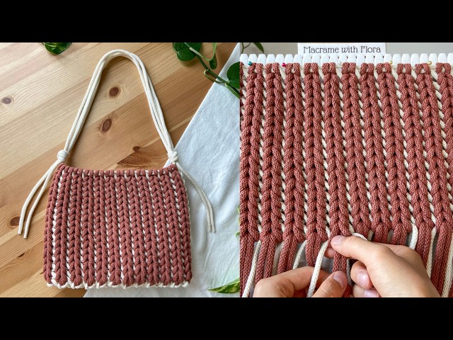Macrame Vertical Braid Pattern | Perfect for Bags