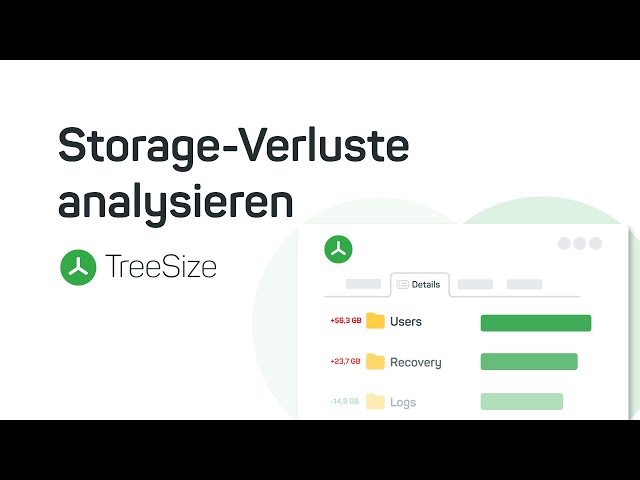 Storage-Verluste analysieren und Speicherplatz freigeben - TreeSize | JAM Software
