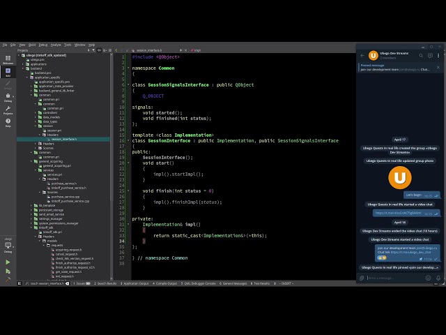 Ubego mobile app C++/Qt programming - Мобильное приложение Ubego C++ / Qt - ubego.ru
