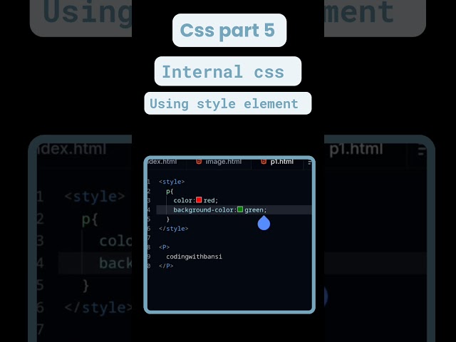 Internal CSS क्या है? | CSS Tutorial for Beginners in Hindi | Part 5