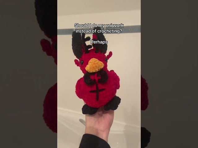 It’s fineeee… #crochet #alastor #hazbinhotel