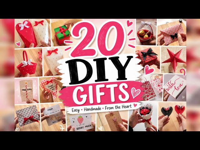 20 DIY Gift Ideas That Look Store-Bought! 🎁✨ Easy Handmade Gifts
