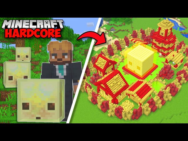 I Built A SULFUR CUBE CITY in Minecraft Hardcore