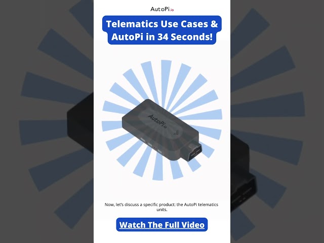 Telematics in Action: 34-Second Use Case Examples!