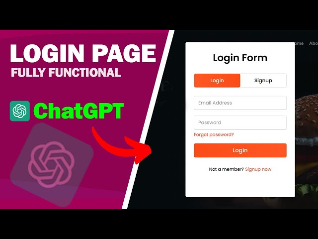 LOGIN PAGE how to create website using AI | chatGPT l HTML CSS JavaScript PHP