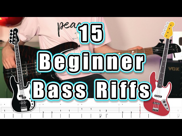 15 Beginner Bass Riffs