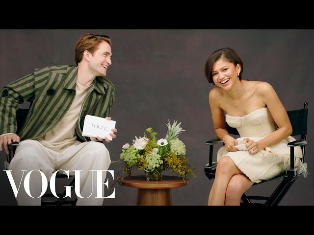 The Odyssey's Zendaya & Robert Pattinson Ask Rapid-Fire Questions | Off The Cuff | Vogue