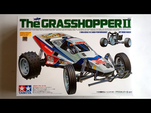 UNBOXiNG the New Tamiya Grasshopper II 2017 Re-release (Tamiya RC Model #58643)
