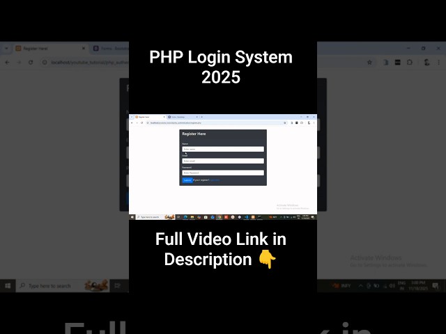 Login System Using PHP 2025 #php #coding #nizamicoding