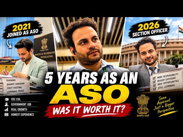 5 Years as an ASO After SSC CGL | Was It Really Worth It?