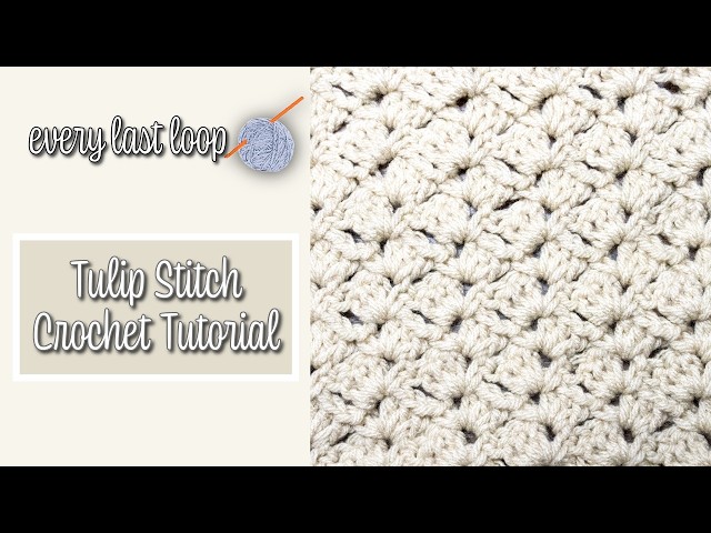 How to Crochet the Tulip Stitch | Beginner Tutorial