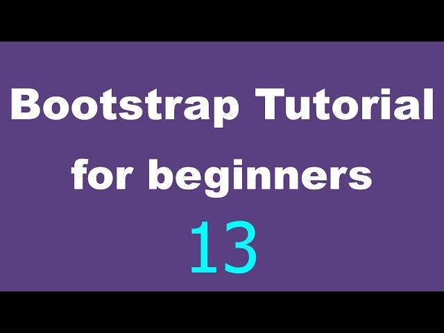 Bootstrap Tutorial for Beginners - 13 - Buttons Part 1
