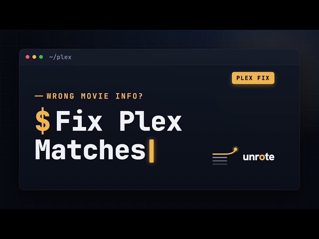 Plex Matching Movie Information | Fix Match | Search Movies | Plex Media