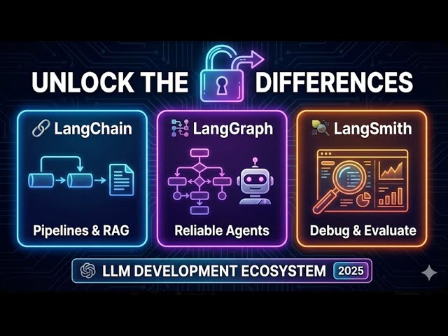 LangChain vs LangGraph vs LangSmith: The Ultimate Comparison (2025 Guide)