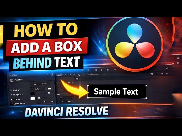 How to Add Box Behind Text in DaVinci Resolve 20 (Beginner Tutorial)
