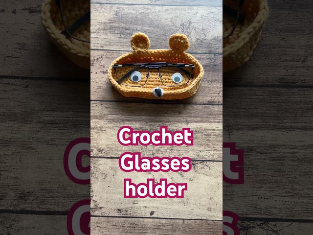 Crochet glasses holder. #tukitakicrochet #crochet #crochetforbeginners #diy #crochetpattern