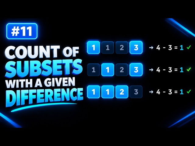 Count Subsets with a Given Difference | The (d + sum) / 2 Trick