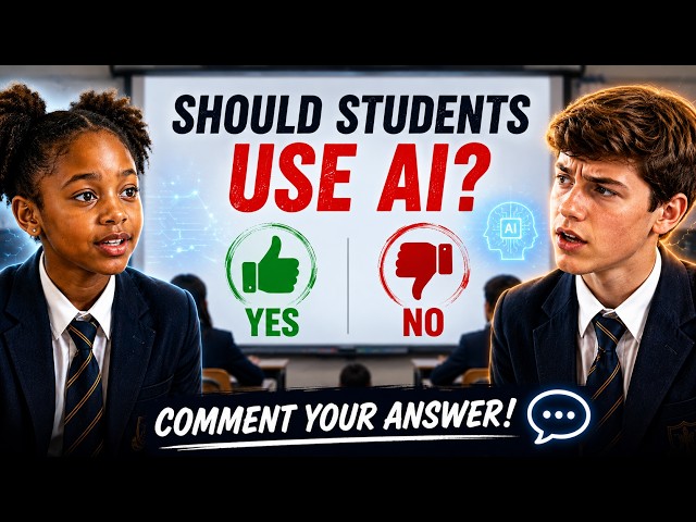 Should Students Use AI for Schoolwork? | YES vs NO Debate 🔴 LIVE