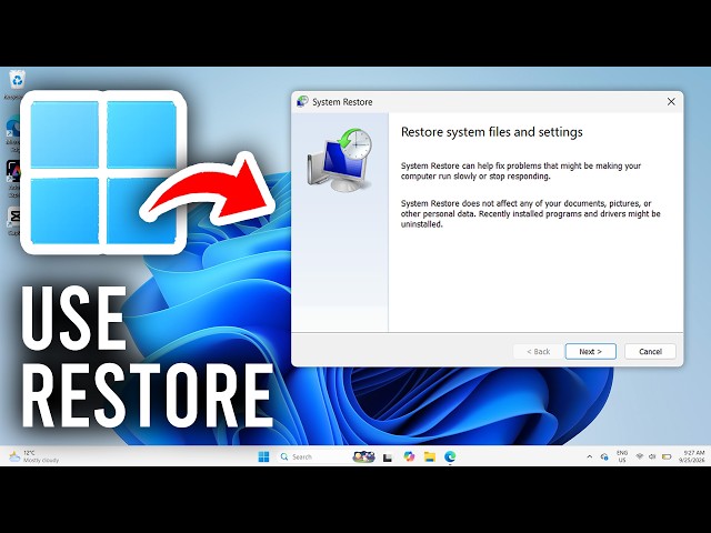 How To Use System Restore In Windows 11 - Tutorial
